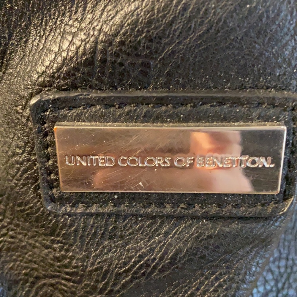 United Colours of Benetton vintage crossbody shoulder hobo bag-expandable - Picture 5 of 12